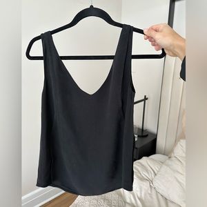 Babaton black silk cami xxs